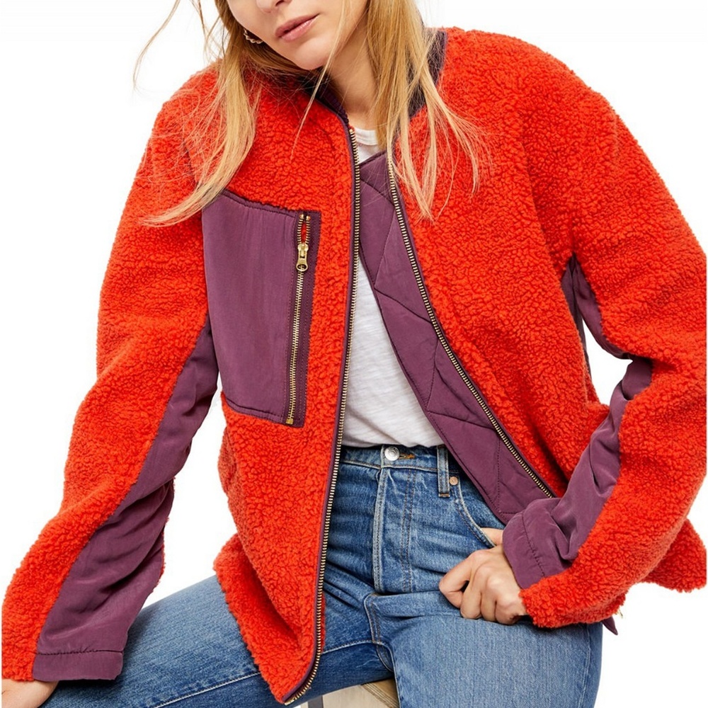 NEW Free People Rivington Sherpa Jacket